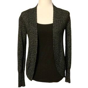 Mossimo Cardigan - Black w/Silver Weave - Size XS - Excellent Condition!